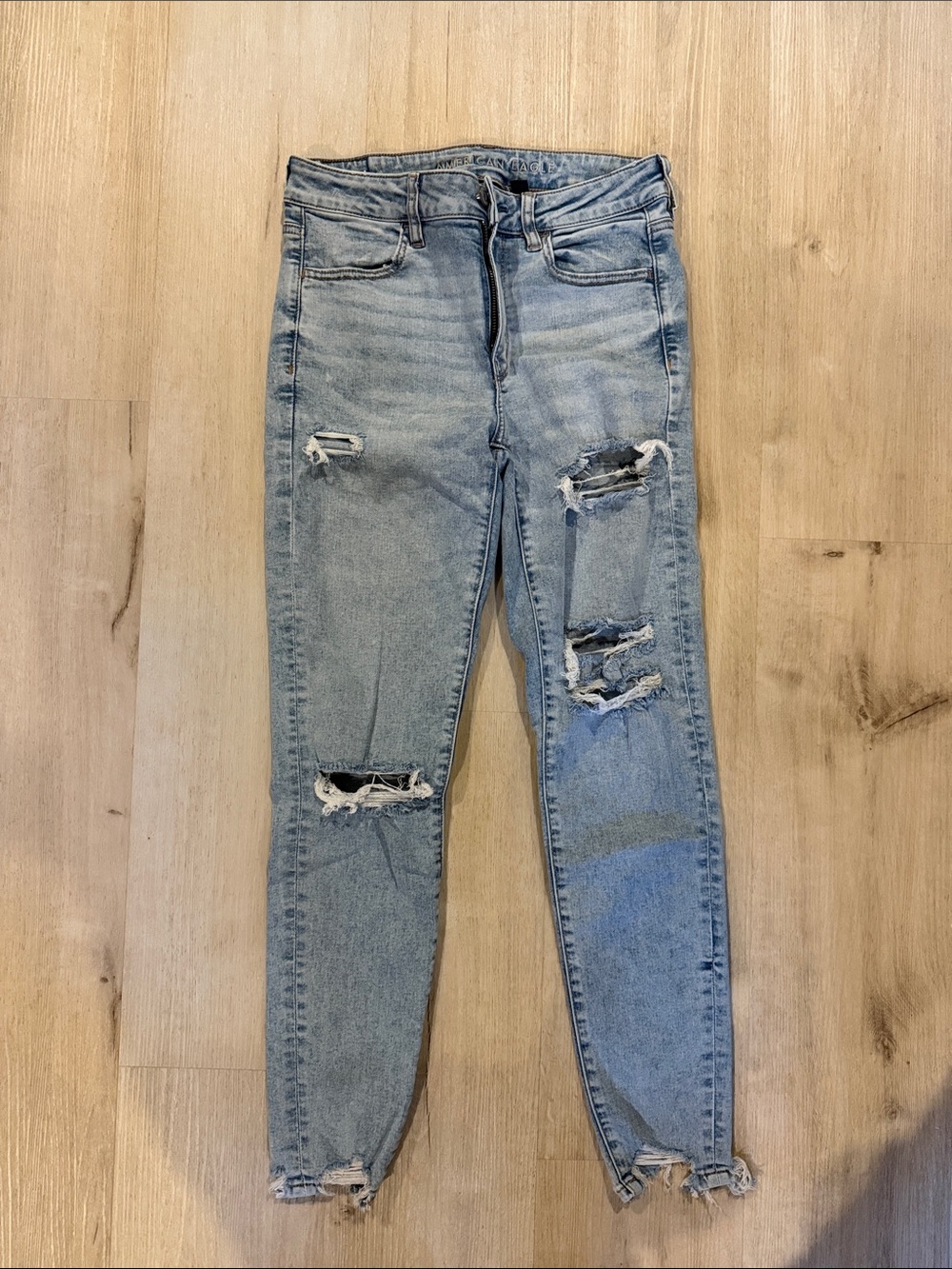 Light Blue Distressed Women’s Jeans